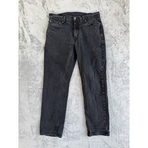 Levis 541 Mens 32x27* Black Denim Stretch Athletic Tapered Fit Casual Jeans